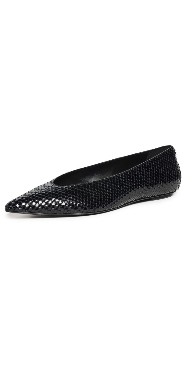 Stuart Weitzman Lina Flats Black