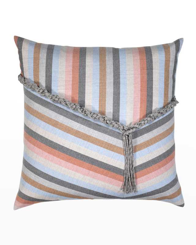 Corsica Smoke Indoor/Outdoor Pillow, 20"Sq