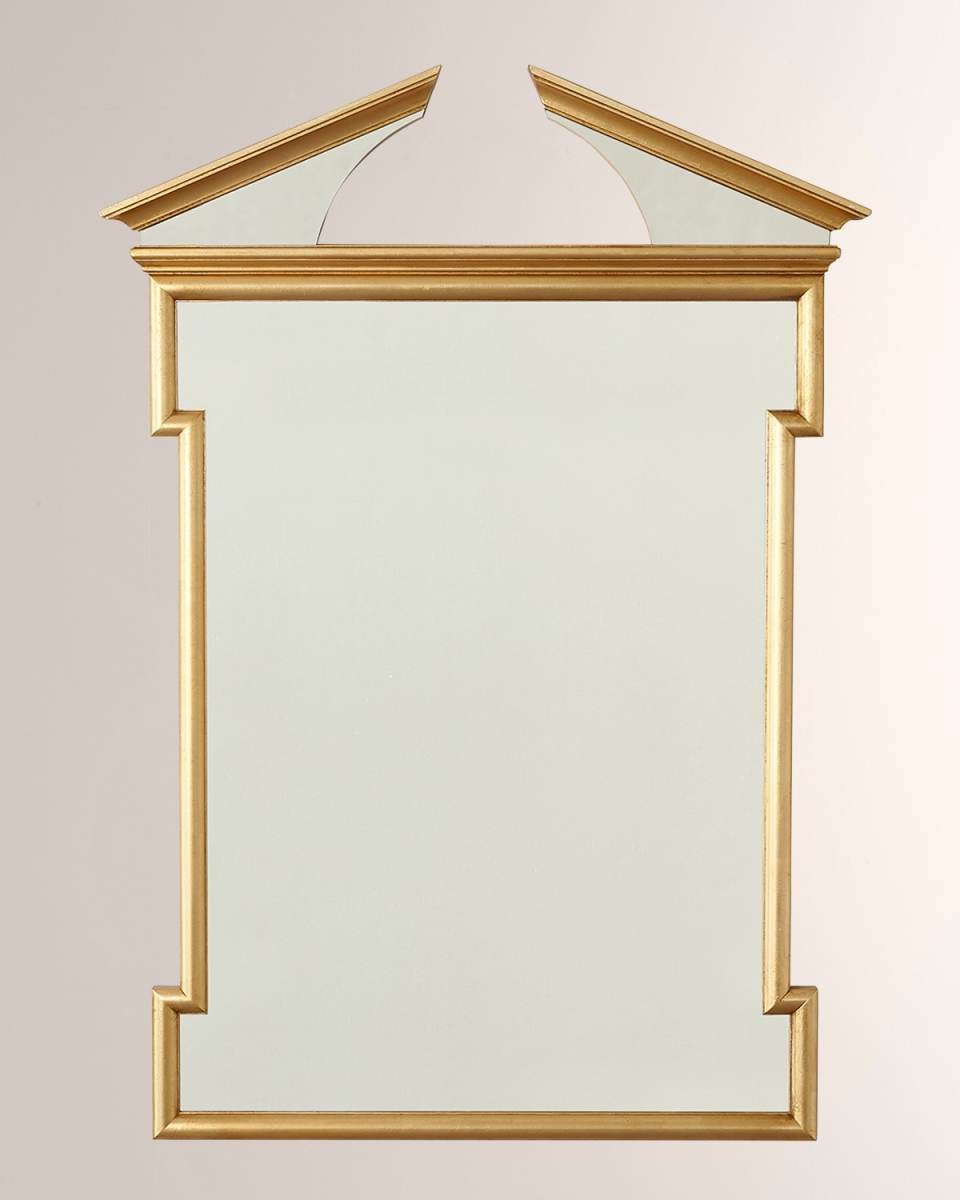 Broken Pediment Gold Leaf Mirror