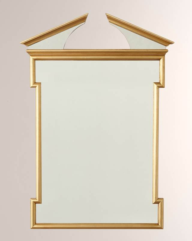 Broken Pediment Gold Leaf Mirror