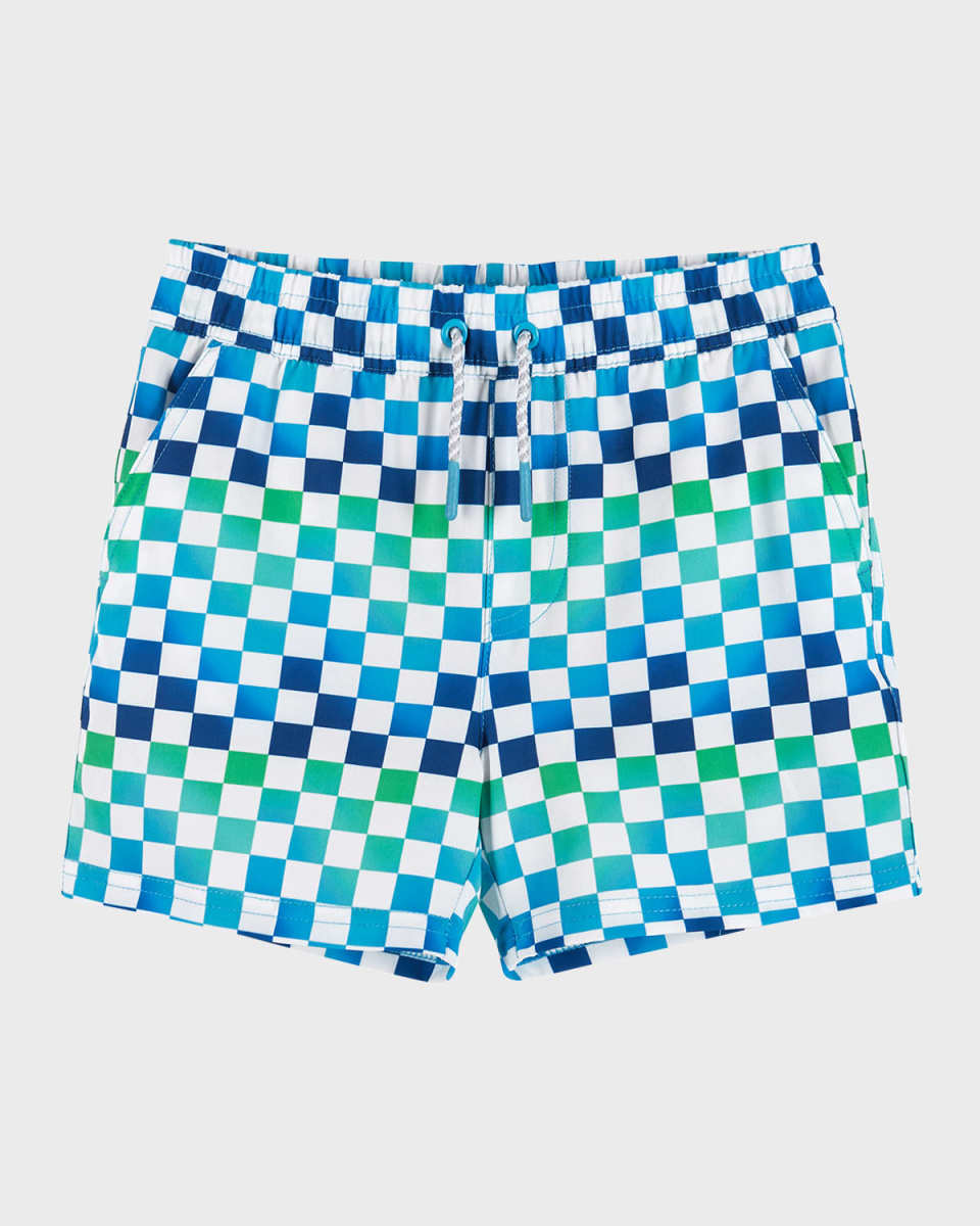 Boy's Printed Boardshorts, Size 4-7