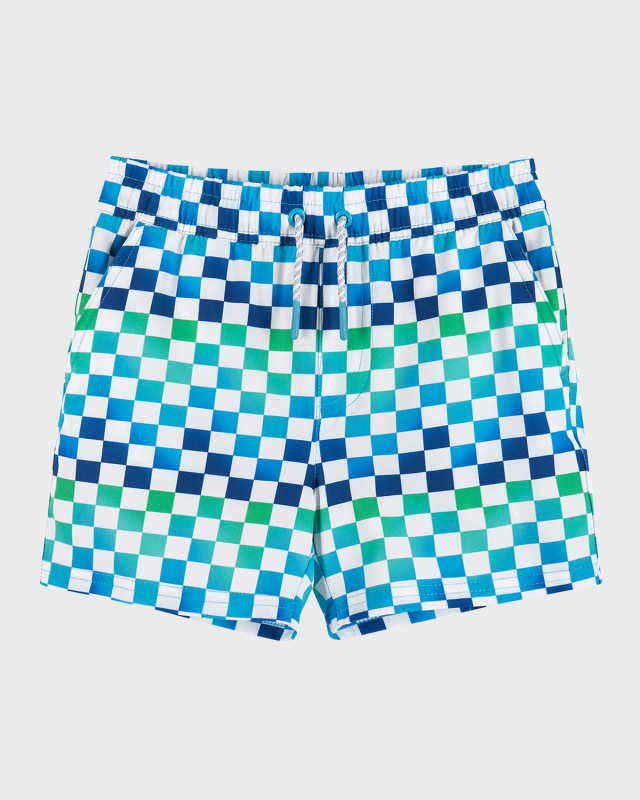 Boy's Printed Boardshorts, Size 4-7