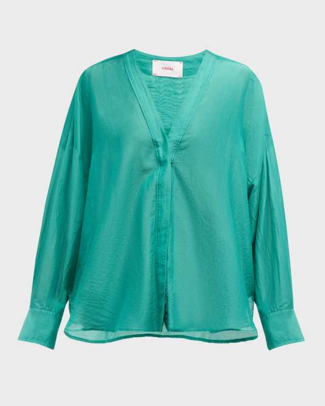 Frances Oversized Button-Down Cotton Shirt
