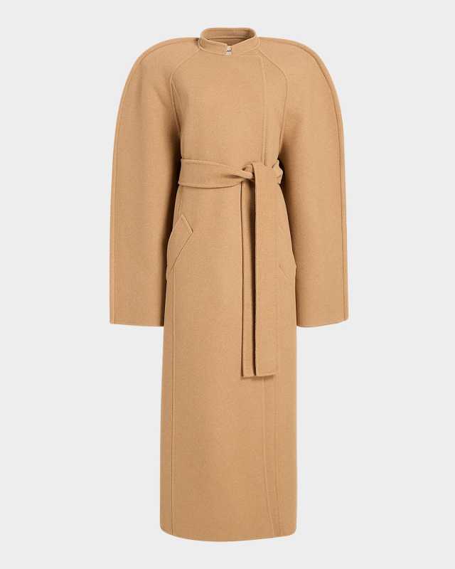 Rothen Belted Double Face Wool Coat