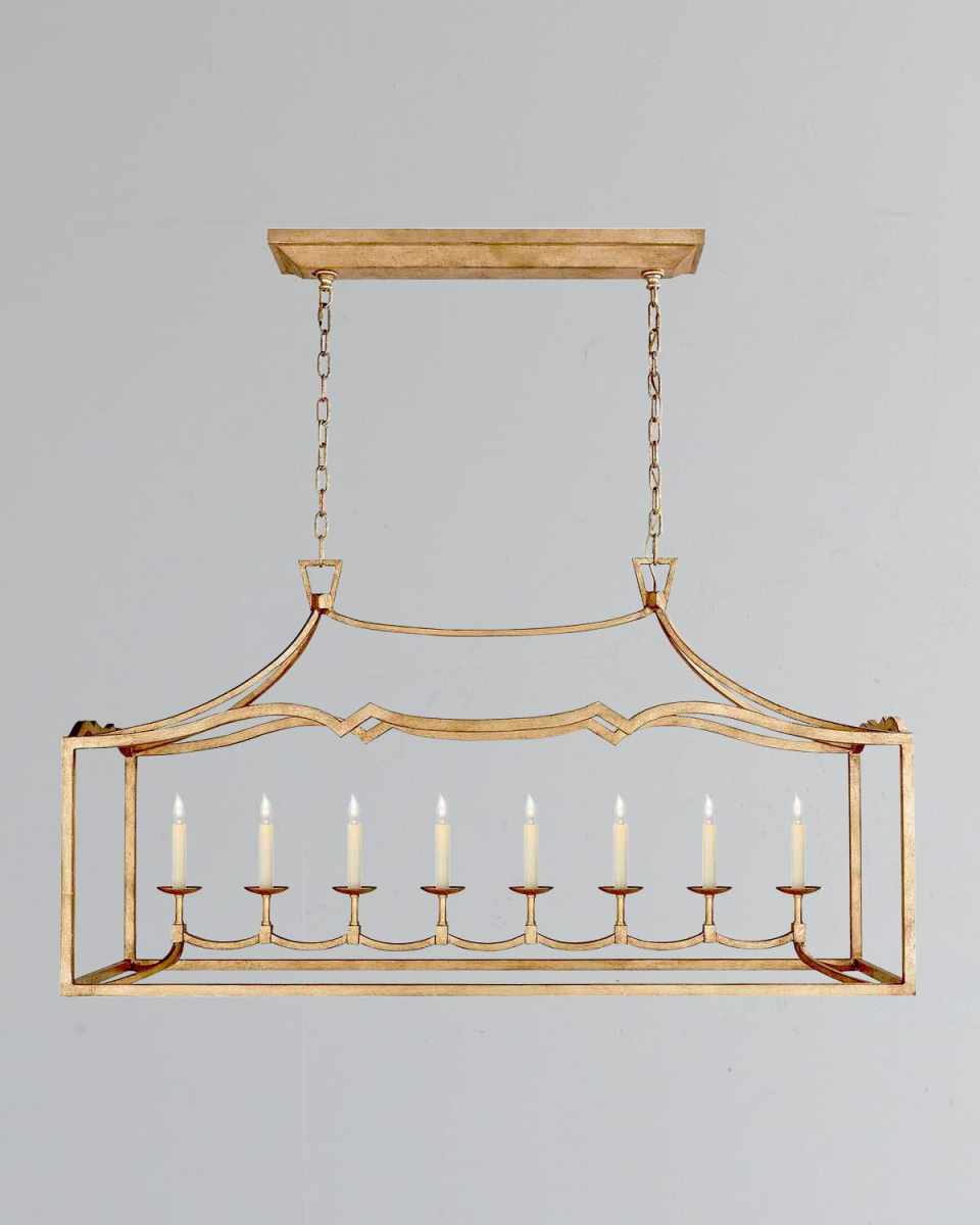 Fancy Darlana Large Linear Chandelier By Chapman & Myers