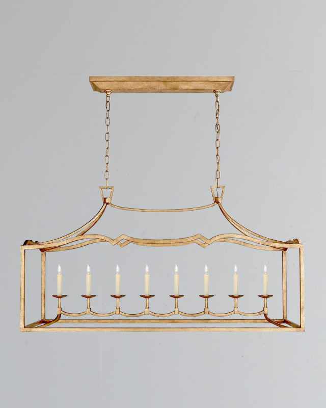 Fancy Darlana Large Linear Chandelier By Chapman & Myers