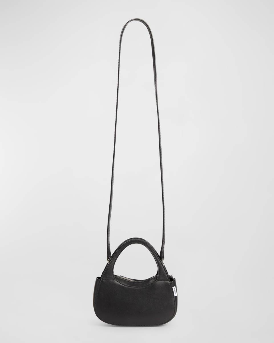 Swipe Micro Zip Leather Crossbody Bag