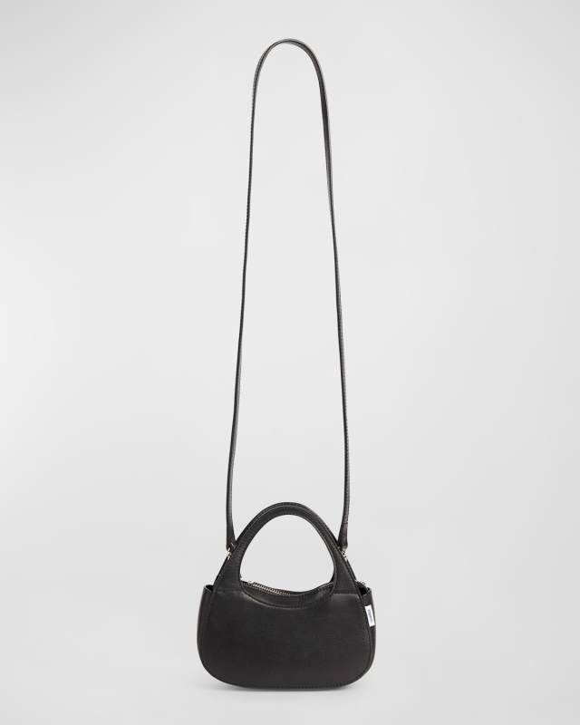 Swipe Micro Zip Leather Crossbody Bag