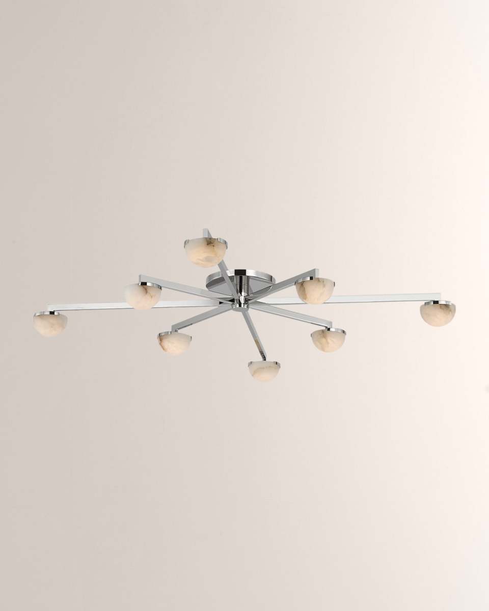 Pedra Extra-Large Staggered Arm Flush Mount