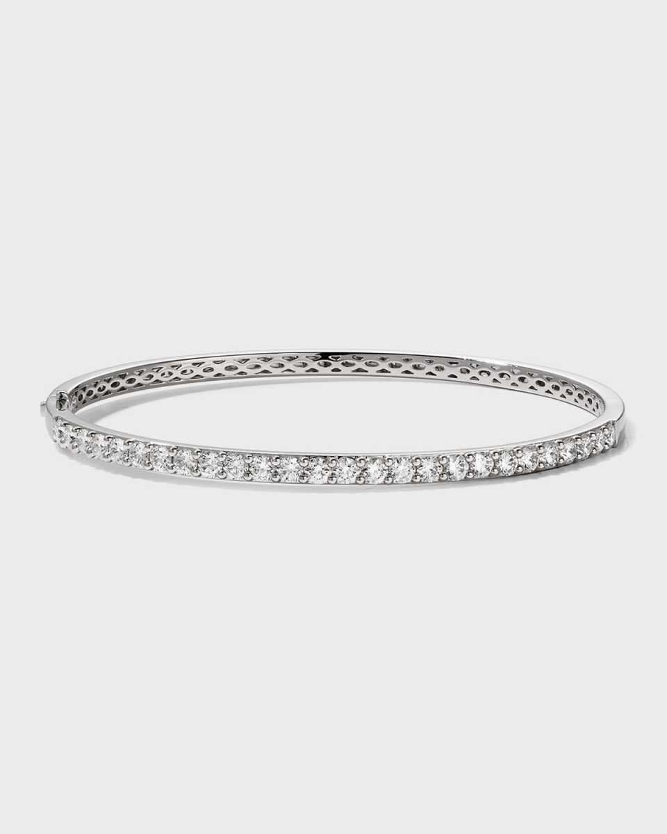 18k White Gold Diamond Fashion Bangle, 1.97tcw