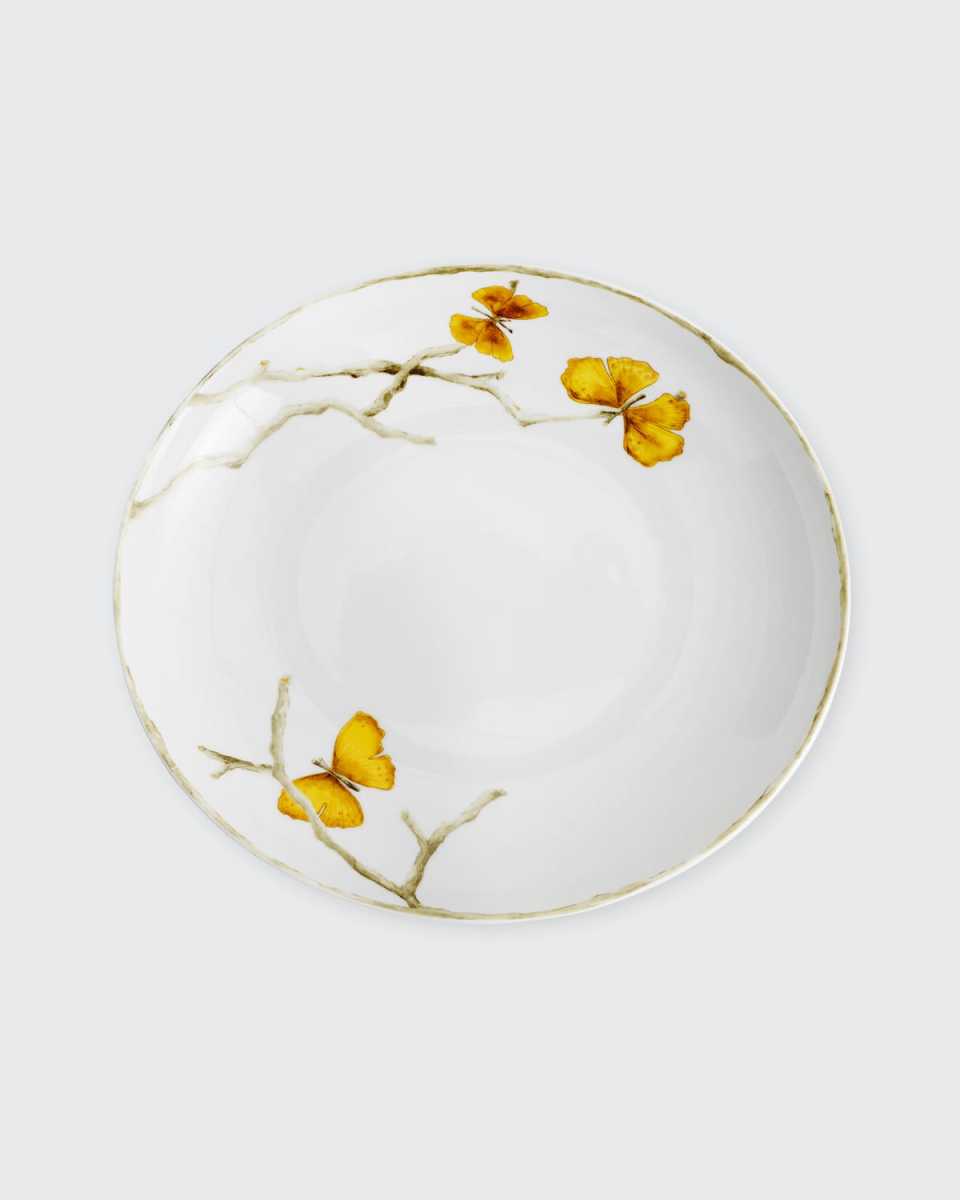 Butterfly Ginkgo Gold Pasta Bowl