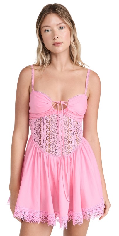 Charo Ruiz Paulette Short Dress Rose Quartz