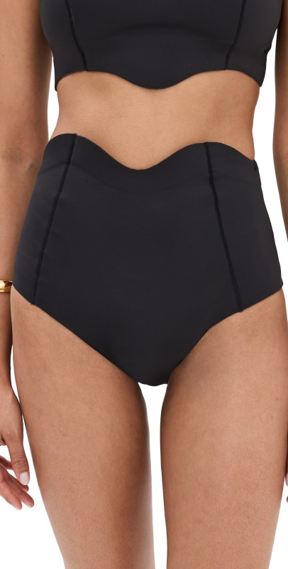 STAUD Blake Bikini Bottoms Black