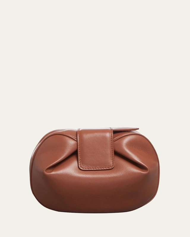 Demi Lamb Leather Clutch Bag