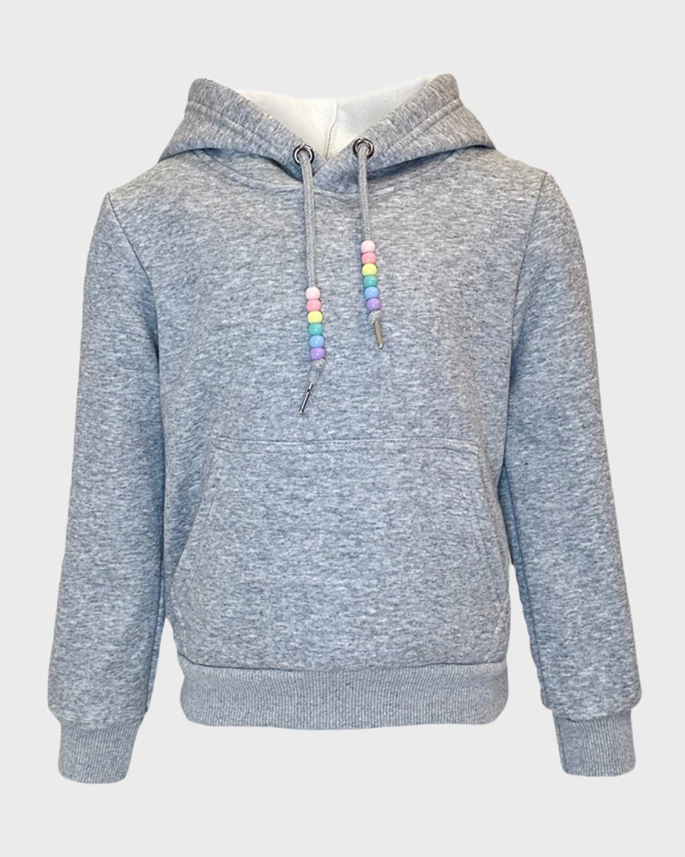 Girl's Crystal Rainbow Rain Hoodie, Size 2-14