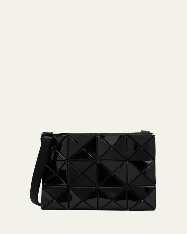 Geometric Zip Patent Crossbody Bag