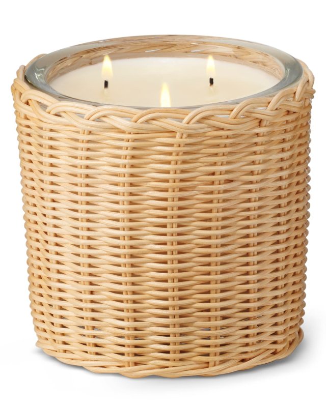 Tulia Uzes Tuberose Wicker Candle