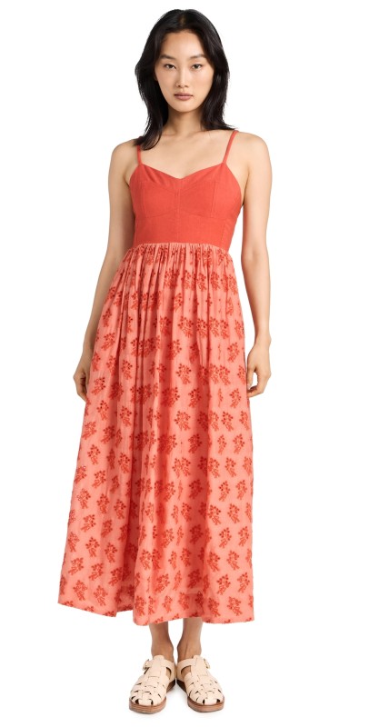 THE GREAT. The Camelia Dress Begonia