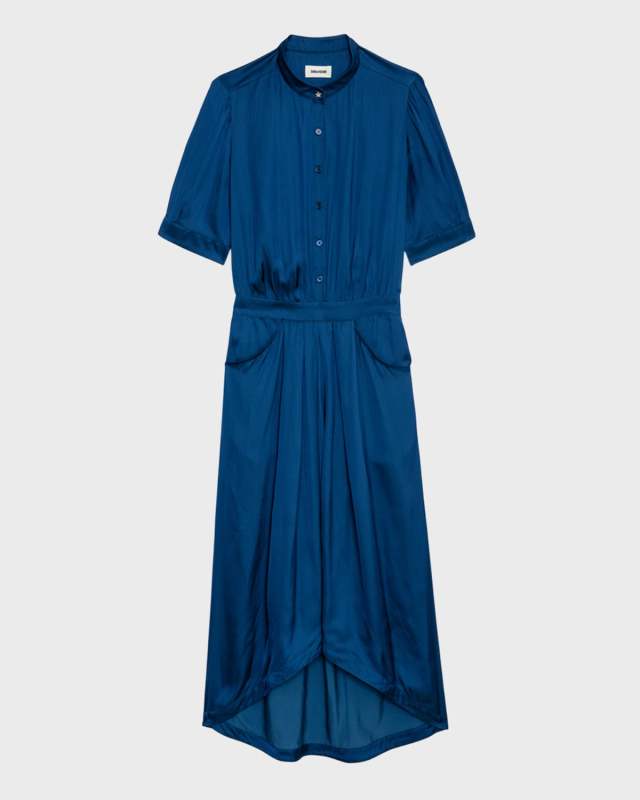 Rima Satin Midi Dress