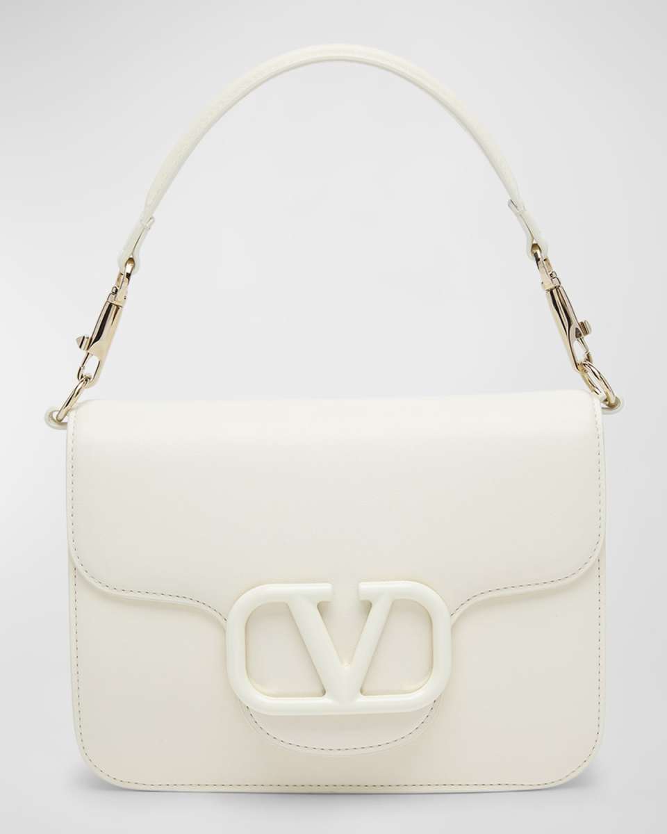 Loco VLOGO Flap Leather Shoulder Bag