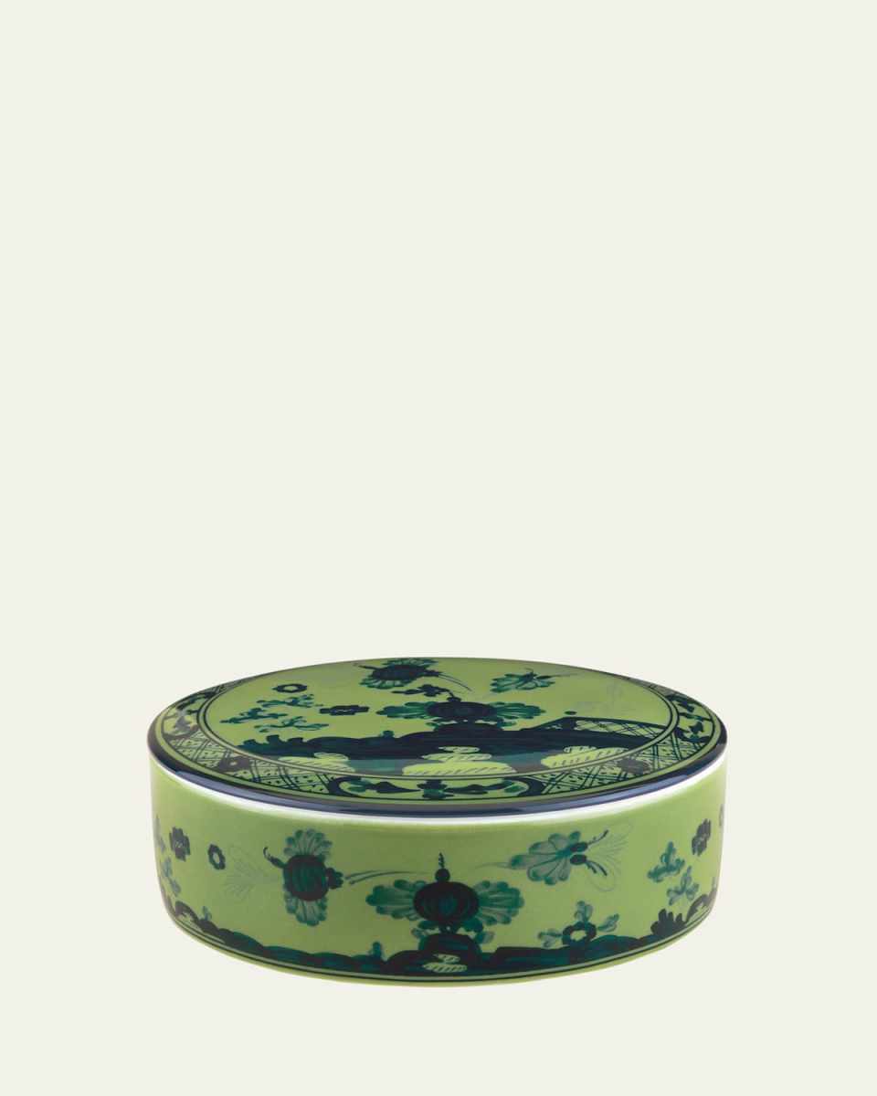 Malachite Round Covered Box