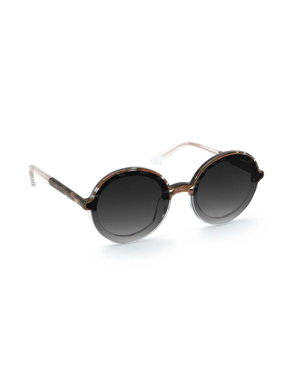 Louisa Nylon Round Sunglasses