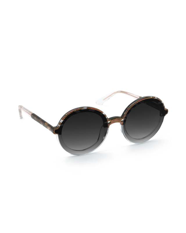 Louisa Nylon Round Sunglasses