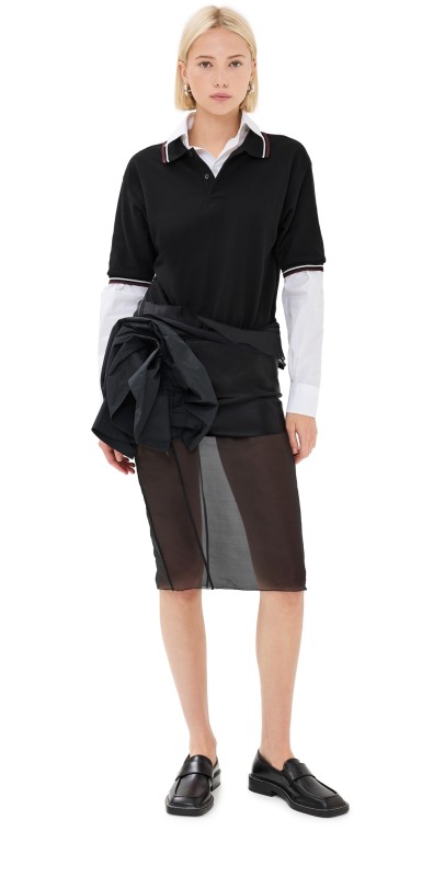 Maison Margiela Decortique Midi Dress Black