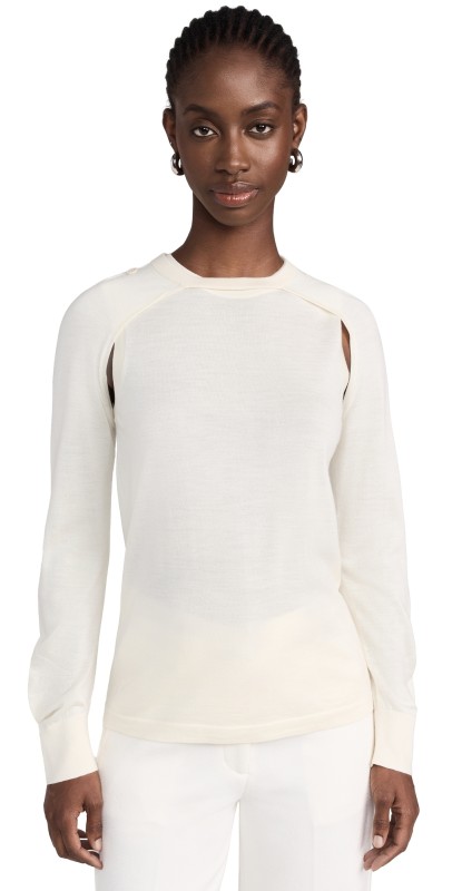Helmut Langhrug Crewweater Ivory