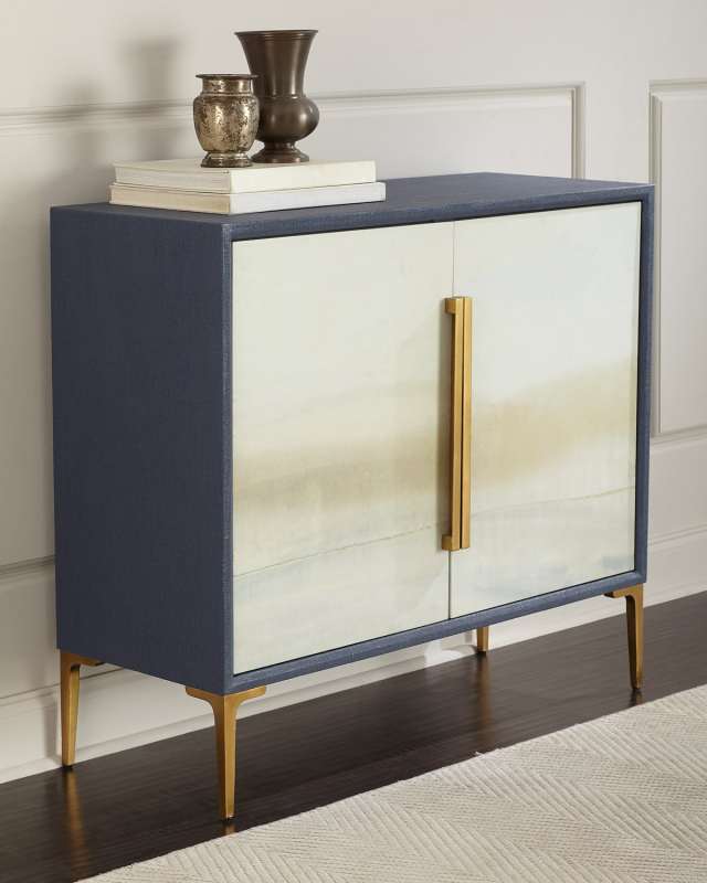 Soft Blue River Cabinet