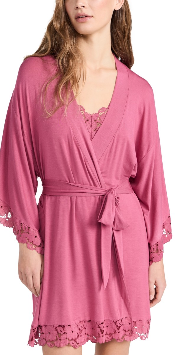 Eberjey Naya Robe Raspberry