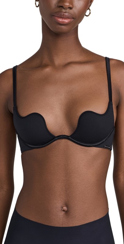 Fleur du Mal Le Stretch Micro U-Plunge Bra Black