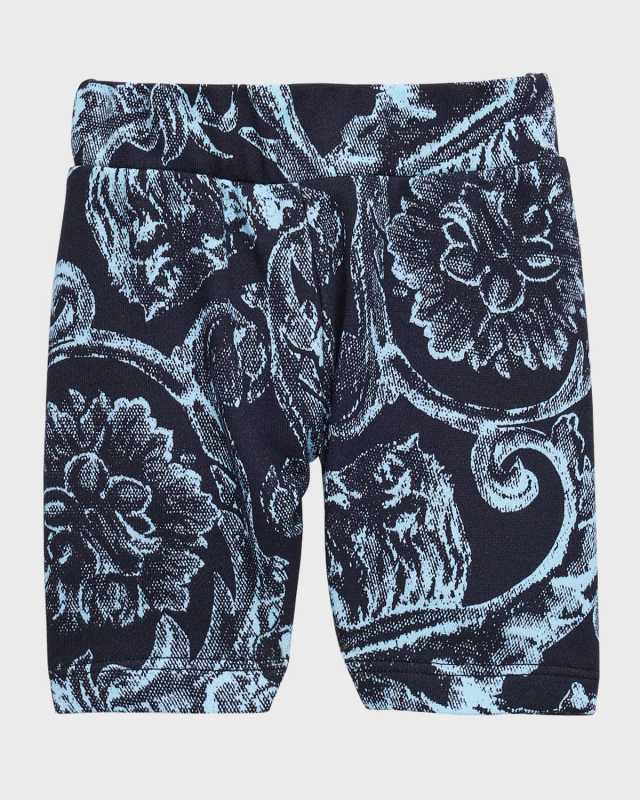 Boy's Barocco Fleece Shorts, Size 12M-