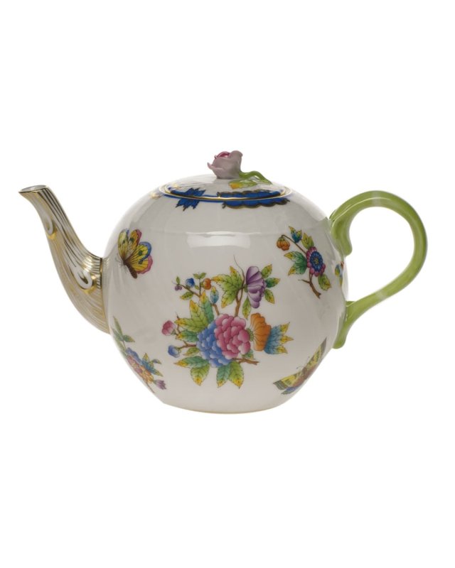 Queen Victoria Blue Teapot