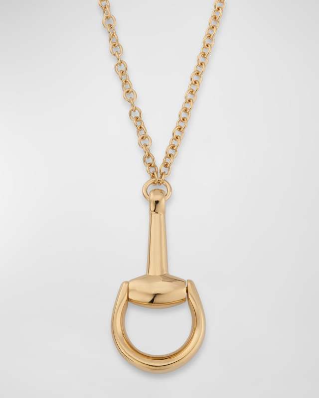 18K Yellow Gold Horsebit Necklace