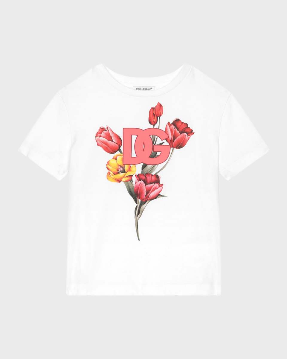 Girl's Logo-Print Tulip Graphic T-Shirt, Size 4-6