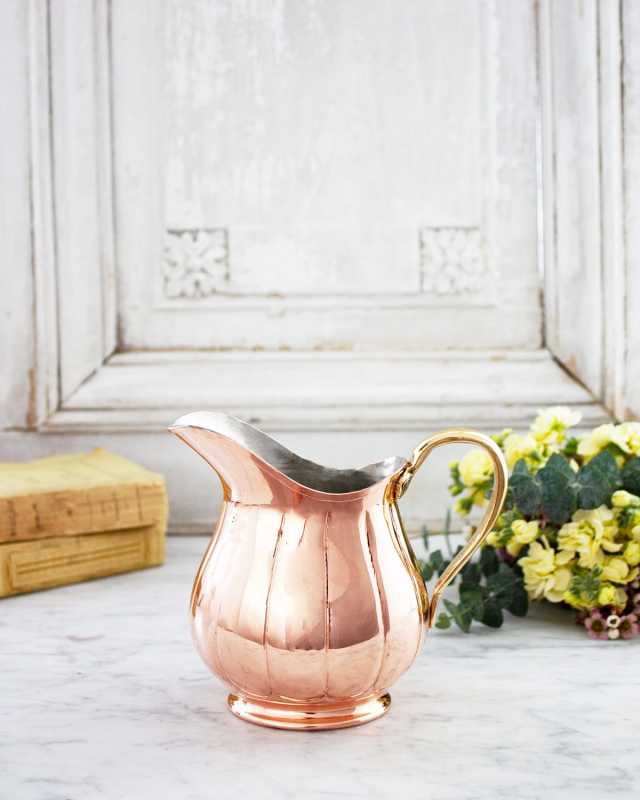 Vintage Inspired Copper Small Pitcher