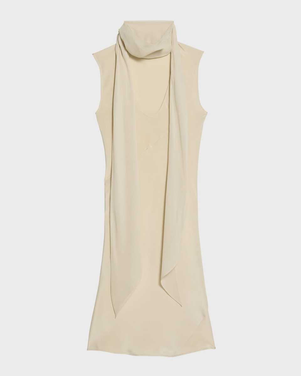 Sleeveless Silk Scarf Top