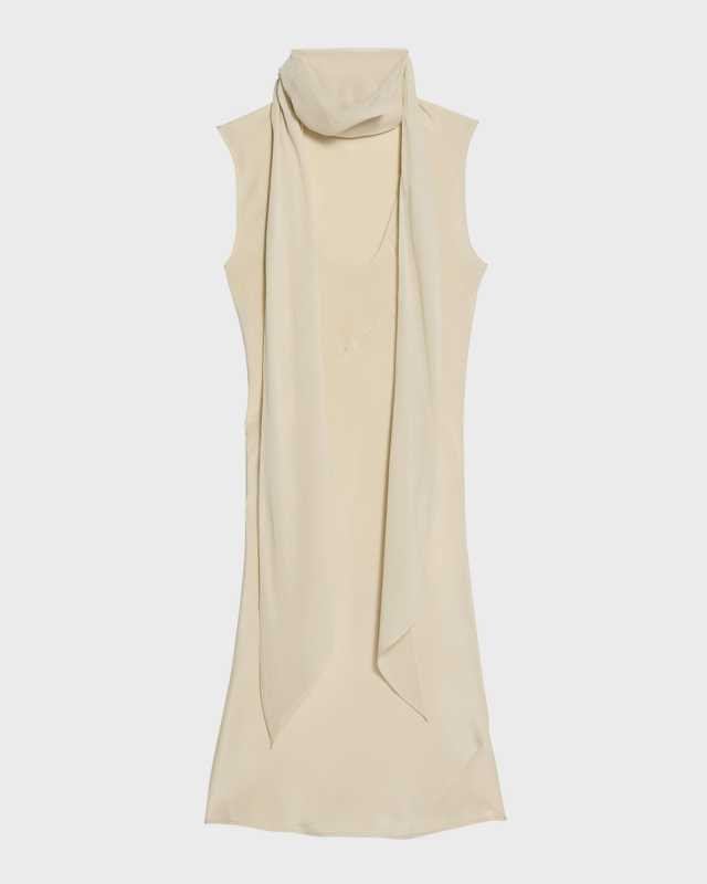 Sleeveless Silk Scarf Top