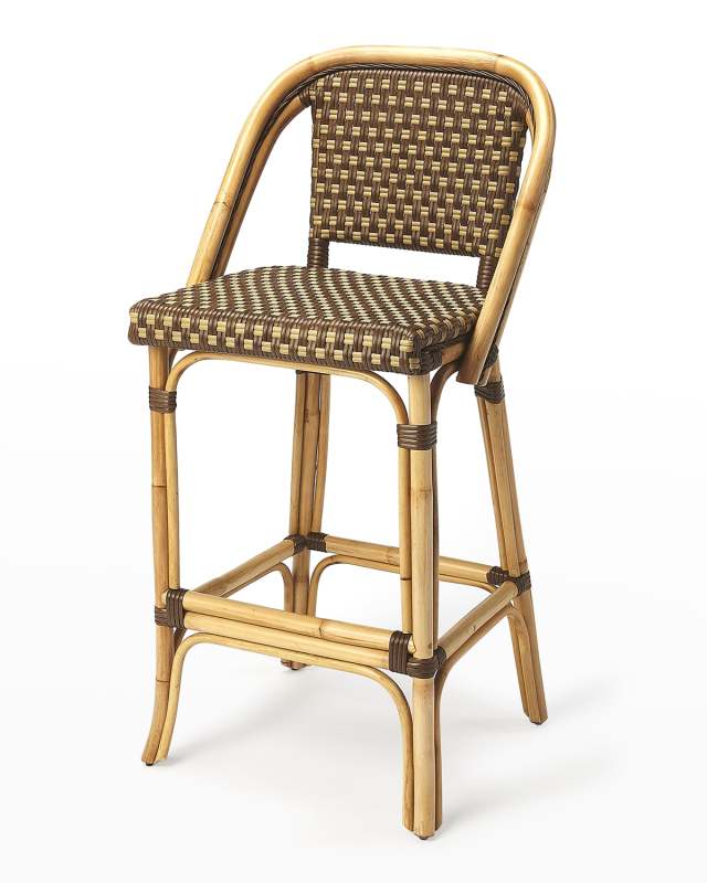 Eli Rattan Bar Stool 28"