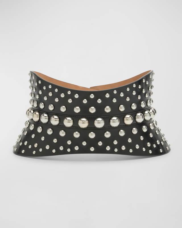 Neo Studded Calfskin Bustier Belt