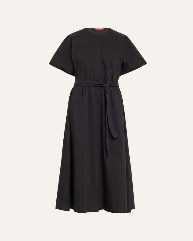 Paulina Poplin Self-Tie ShirtDress