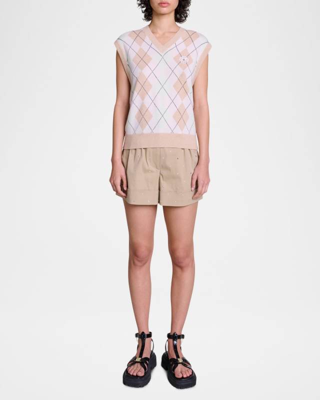 Magru Argyle Sweater Vest