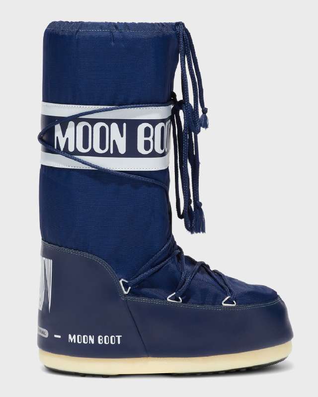 Nylon Lace-Up Snow Boots