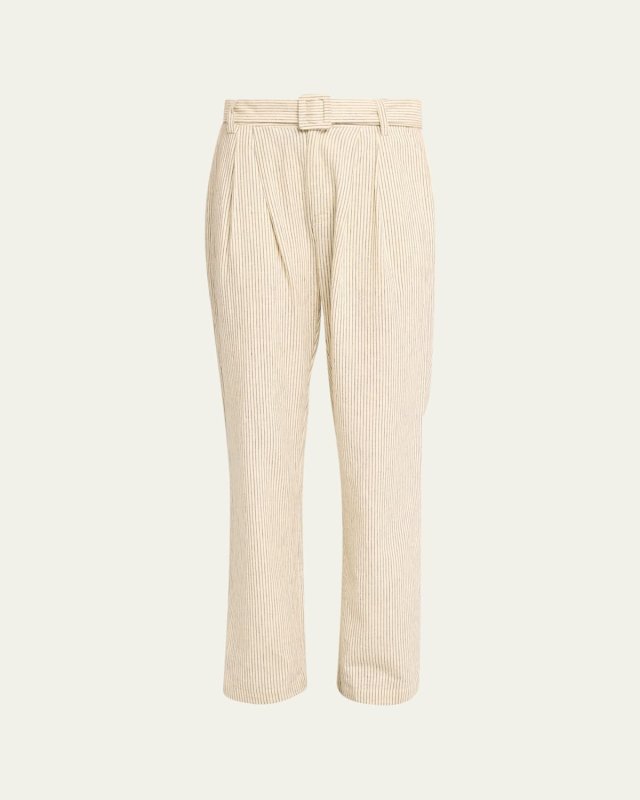 Colette Cloud Stripe Belted Pants