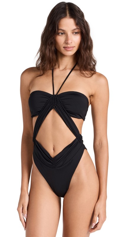 Riot Swim Phoenix One Piece Black
