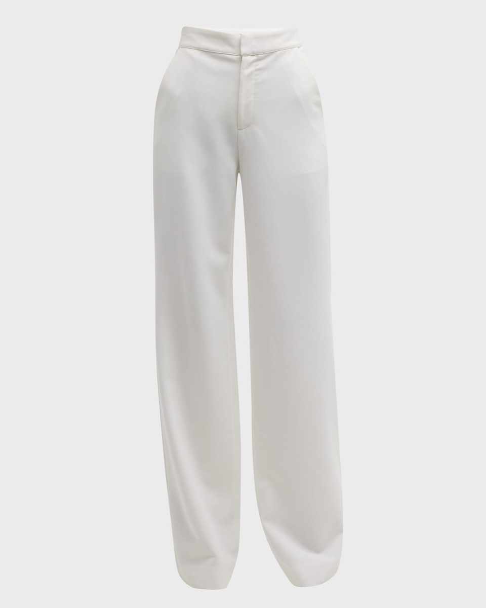 Chelsea Mid-Rise Wide Straight Trousers