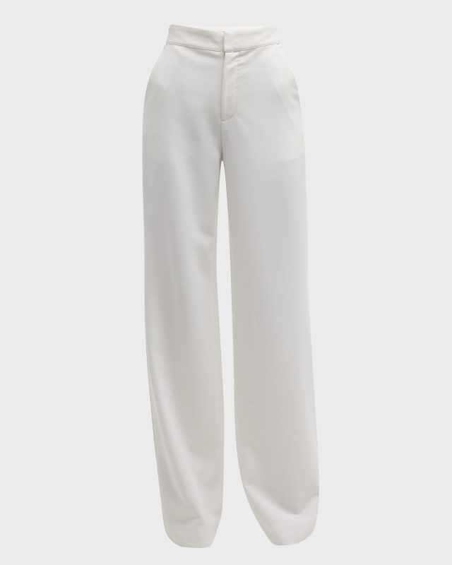 Chelsea Mid-Rise Wide Straight Trousers