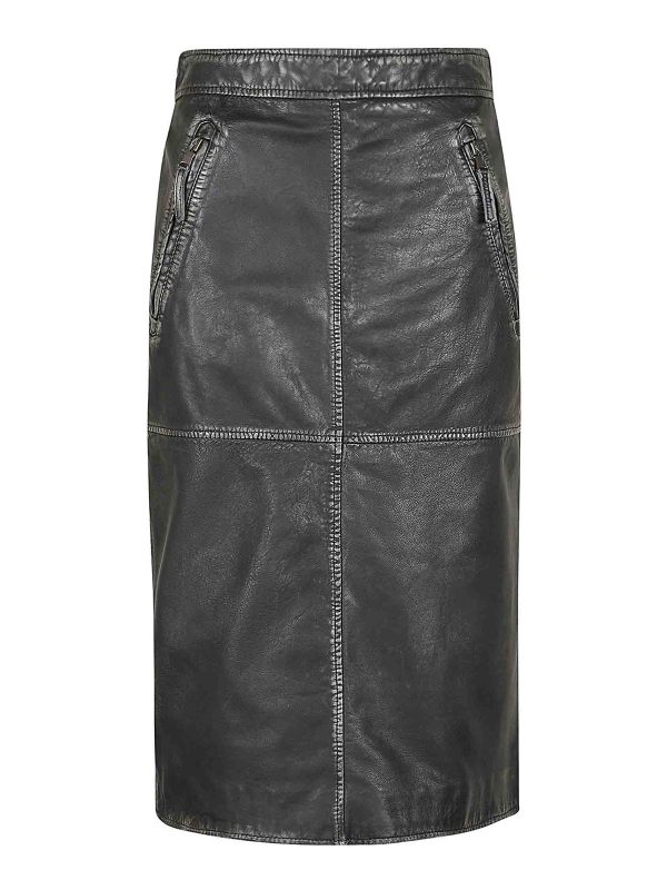 P. A.R. O.S. H. Jupe Midi - Noir