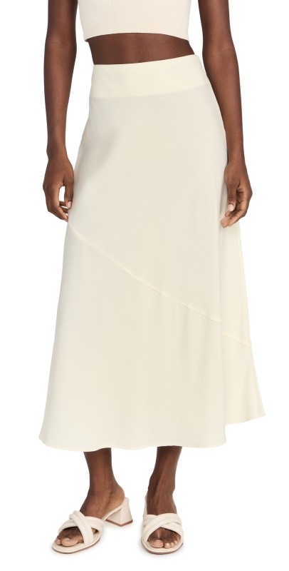 Apiece Apart Ami Slip Skirt Cream